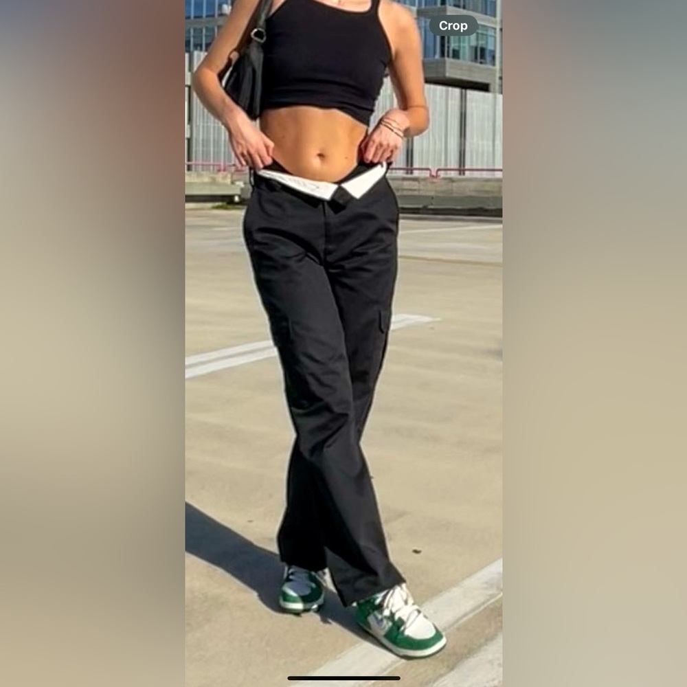 GARAGE CLOTHING BLACK CARGO PANTS